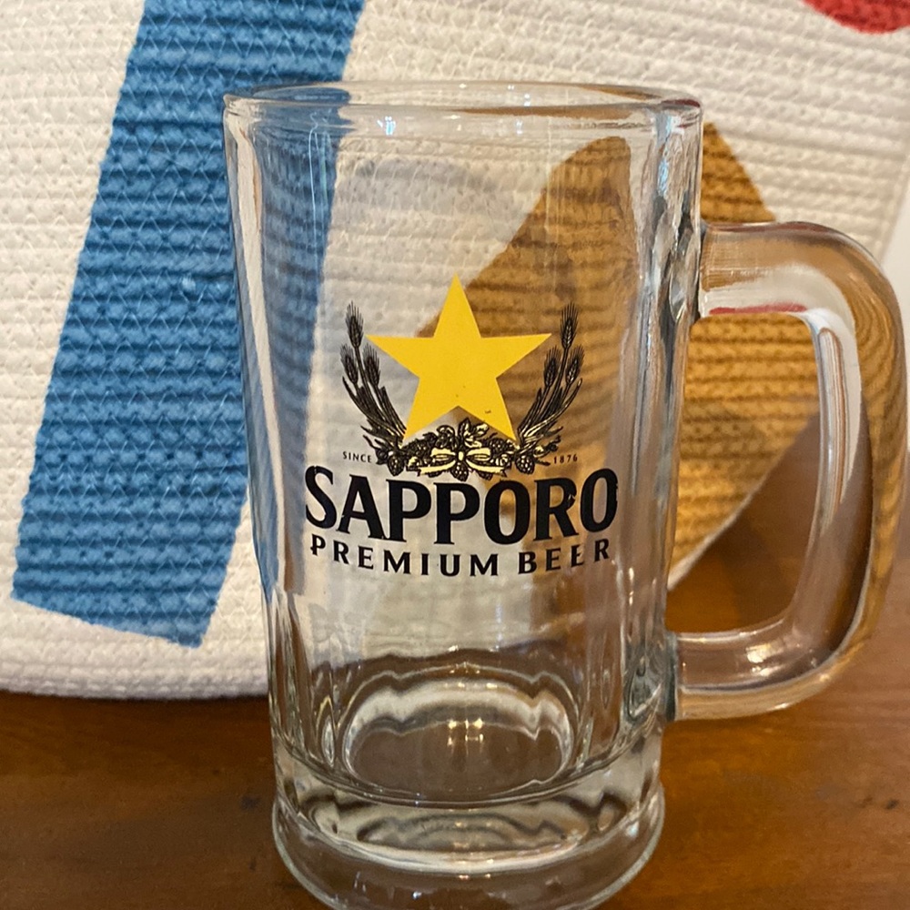 Sapporo Glass Premium Beer Mug
